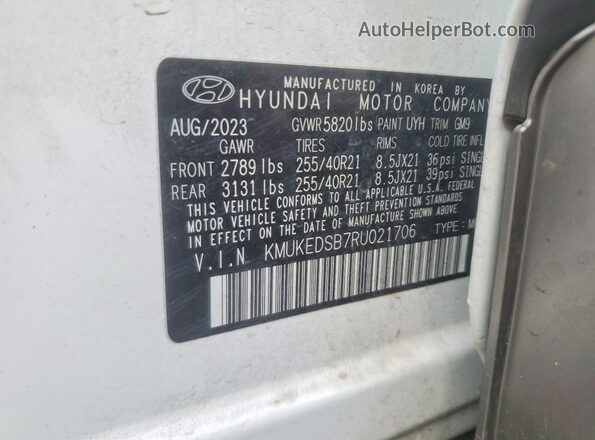 KMUKEDSB7RU021706 2024 GENESIS GV60 White 