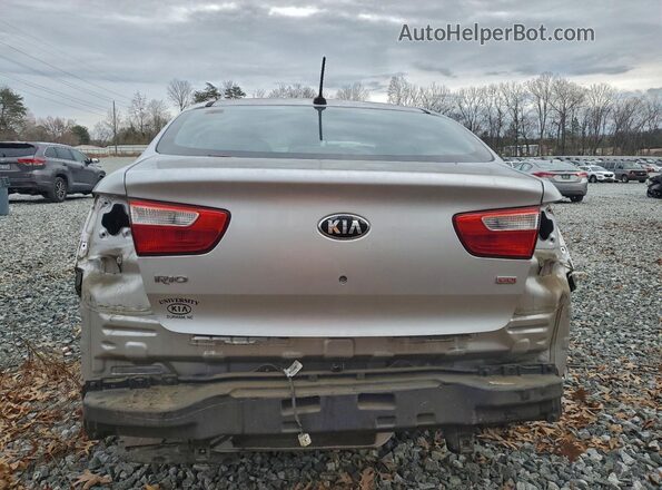 KNADM4A32G6646148 2016 KIA RIO Серебряный Вид сзади