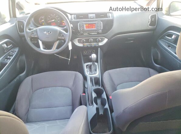 KNADM4A39G6657762 2016 KIA RIO Silver Widok deski rozdzielczej