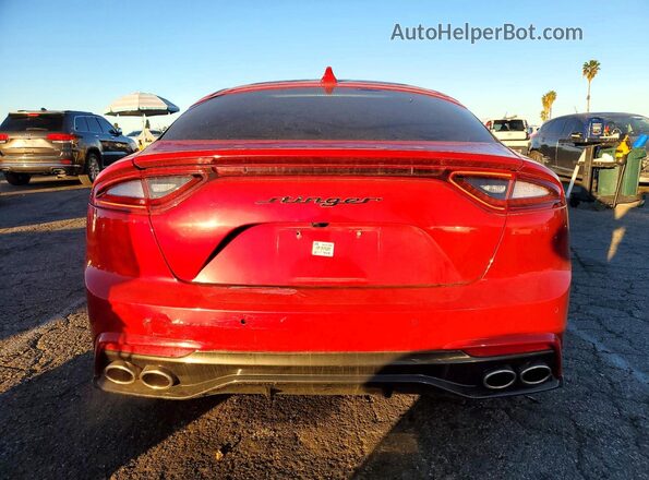KNAE15LAXK6062328 2019 KIA STINGER Red 