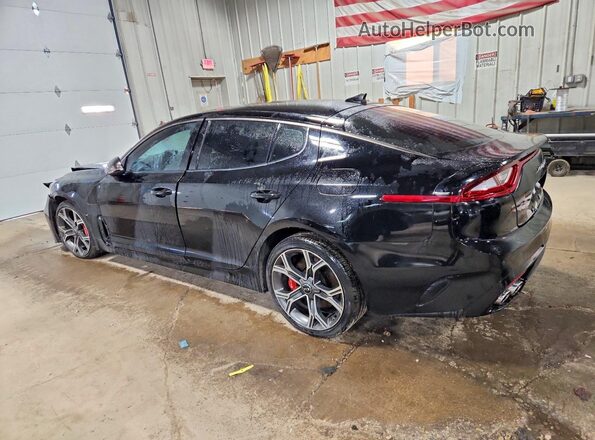 KNAE35LC2M6092129 2021 KIA STINGER Black Rear left