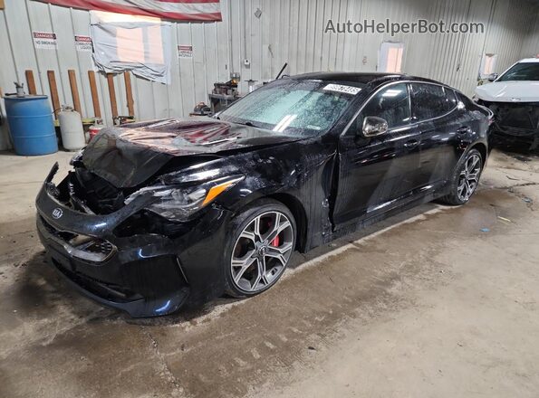 KNAE35LC2M6092129 2021 KIA STINGER Black 360 interior view