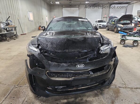 KNAE35LC2M6092129 2021 KIA STINGER Black VIN sticker view