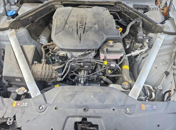 KNAE35LD2P6127975 2023 KIA STINGER Gray Widok wnętrza z tyłu