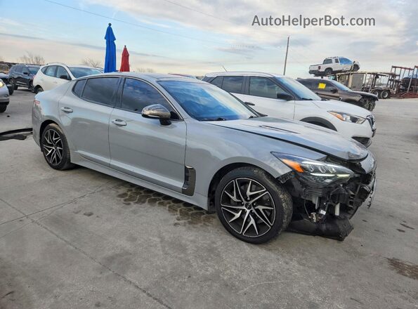 KNAE35LD2P6127975 2023 KIA STINGER Gray Przód prawy