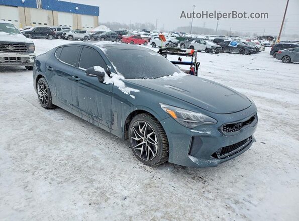 KNAE35LD3N6110342 2022 KIA STINGER Teal Передня права чверть
