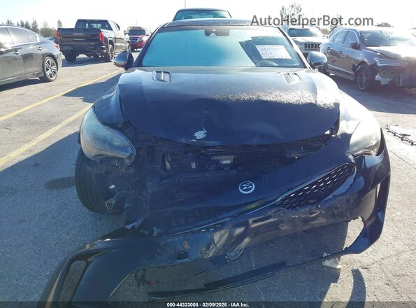 KNAE45LC2K6057777 2019 KIA STINGER Black Դիմացի տեսք