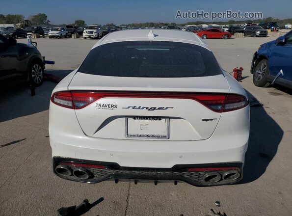 KNAE45LC9N6103447 2022 KIA STINGER White Vista trasera