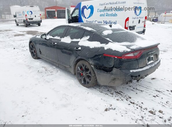 KNAE55LC2J6017193 2018 KIA STINGER Black Հետևի ձախ