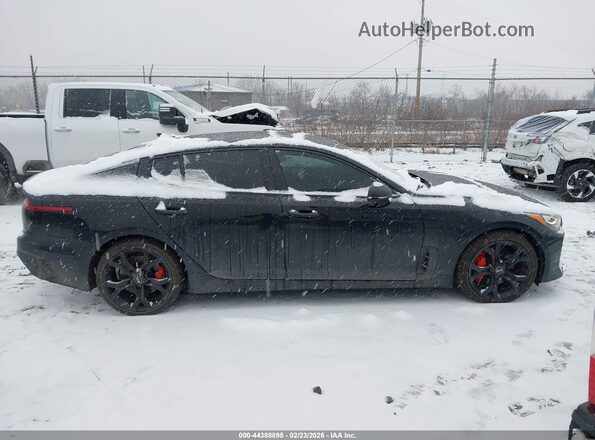 KNAE55LC2J6017193 2018 KIA STINGER Black Սալոնի հետևի տեսք