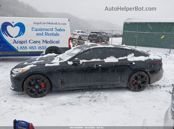 KNAE55LC2J6017193 2018 KIA STINGER Black Սալոնի 360 աստիճան տեսք
