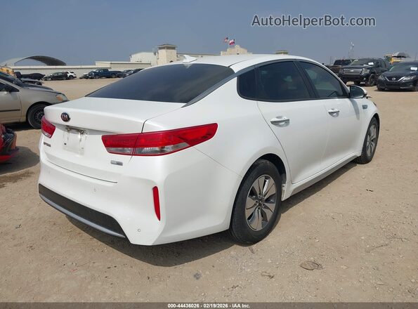 KNAGT4LC3H5008673 2017 KIA OPTIMA HYBRID White Trasero derecho
