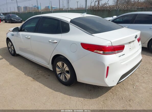KNAGT4LC3H5008673 2017 KIA OPTIMA HYBRID White Trasero izquierdo
