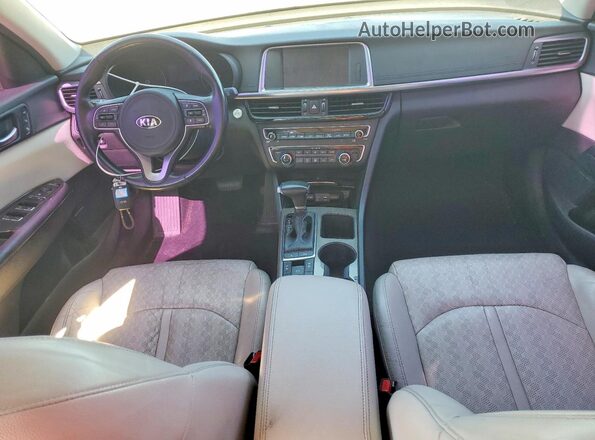 KNAGU4LE1H5010517 2017 KIA OPTIMA White Dashboard view