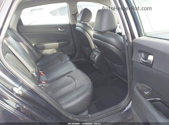 KNAGU4LE1H5013644 2017 KIA OPTIMA HYBRID Dark Blue Widok naklejki z numerem VIN