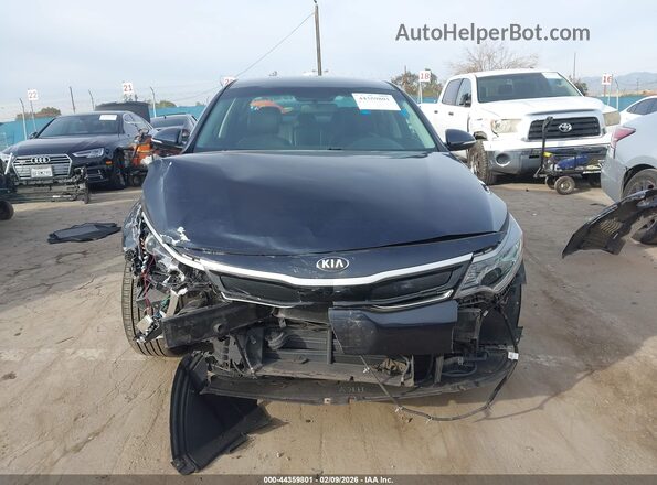 KNAGU4LE1H5013644 2017 KIA OPTIMA HYBRID Dark Blue Widok wnętrza z tyłu