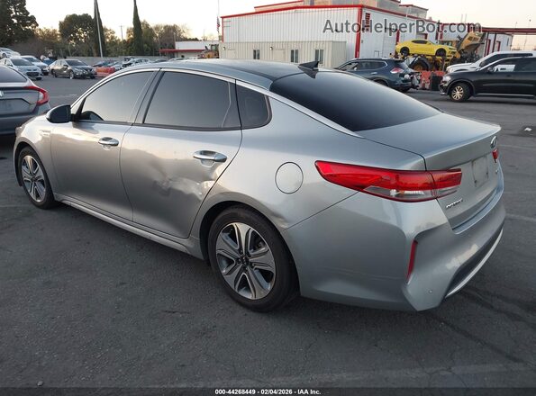KNAGU4LE2H5011210 2017 KIA OPTIMA HYBRID Silver Trasero izquierdo