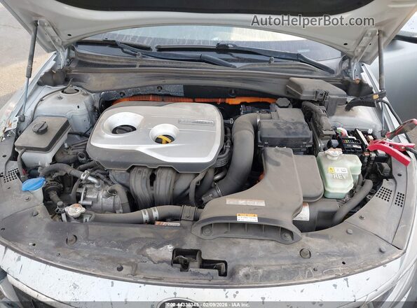 KNAGU4LE3H5013726 2017 KIA OPTIMA HYBRID Silver უკანა ხედი