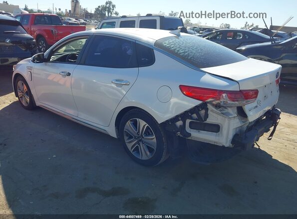 KNAGV4LD5H5013196 2017 KIA OPTIMA PLUG-IN HYBRID White Tył lewy