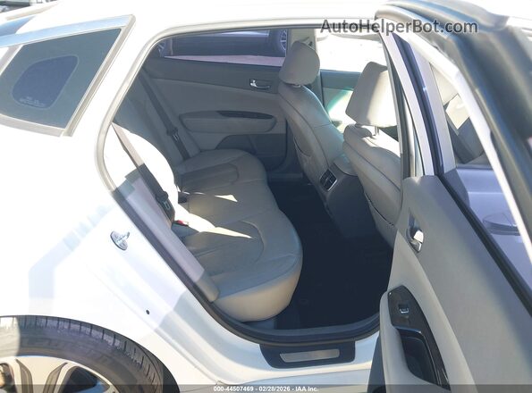 KNAGV4LD5H5013196 2017 KIA OPTIMA PLUG-IN HYBRID White Widok naklejki z numerem VIN