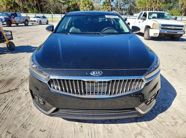 KNALC4J10J5098466 2018 KIA CADENZA Black Front view
