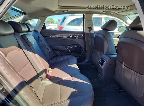 KNALC4J10J5098466 2018 KIA CADENZA Black Rear seats view