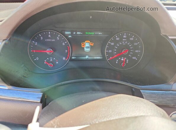 KNALC4J10J5098466 2018 KIA CADENZA Black Instrument cluster view