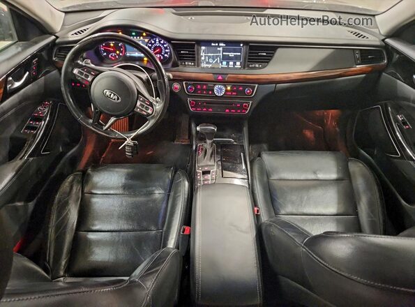 KNALC4J11J5100340 2018 KIA CADENZA Gray Dashboard view