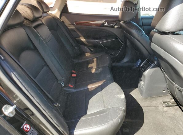 KNALC4J11J5101357 2018 KIA CADENZA Black Հետևի նստատեղերի տեսք