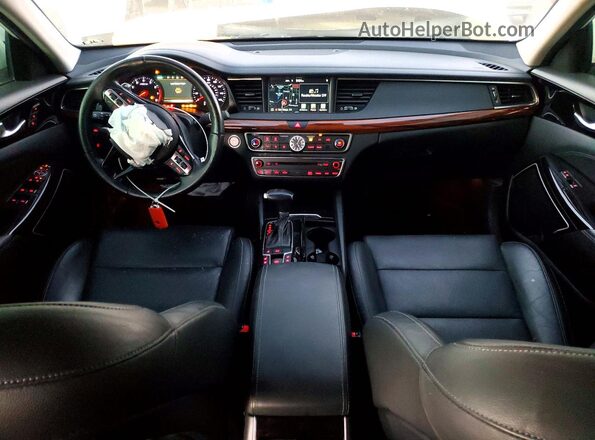 KNALC4J13J5099790 2018 KIA CADENZA White Widok deski rozdzielczej