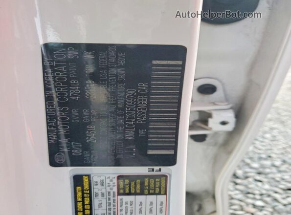 KNALC4J13J5099790 2018 KIA CADENZA White Widok komory silnika