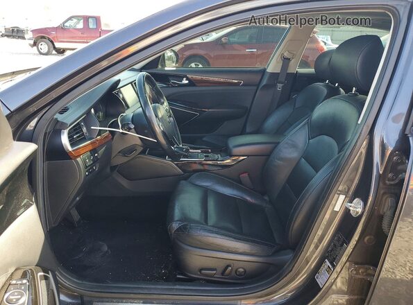 KNALC4J15K5164995 2019 KIA CADENZA Gray Vista interior delantera