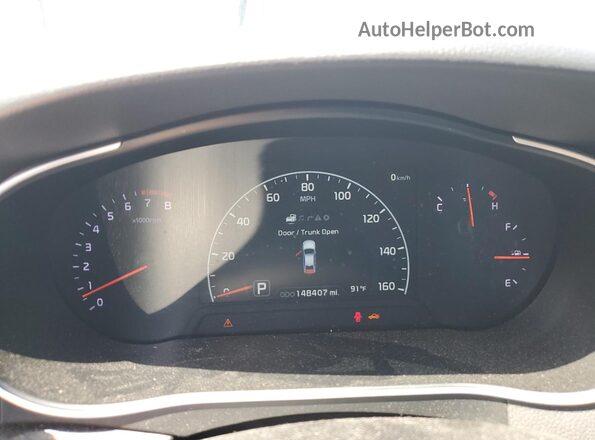 KNALN4D71G5213577 2016 KIA CADENZA Silver ხელსაწყოთა პანელის ხედი