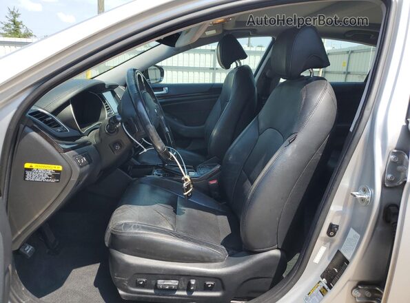 KNALN4D71G5213577 2016 KIA CADENZA Silver წინა სალონის ხედი