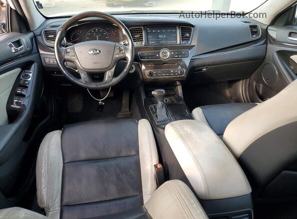 KNALN4D76G5209511 2016 KIA CADENZA White Առջևի վահանակի տեսք