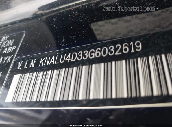 KNALU4D33G6032619 2016 KIA K900 Black 