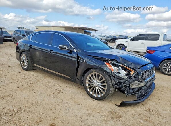 KNALW4D47G6028592 2016 KIA K900 Black Передня права чверть
