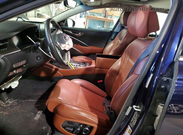 KNAS34J69K6008007 2019 KIA K900 Blue Vista interior delantera