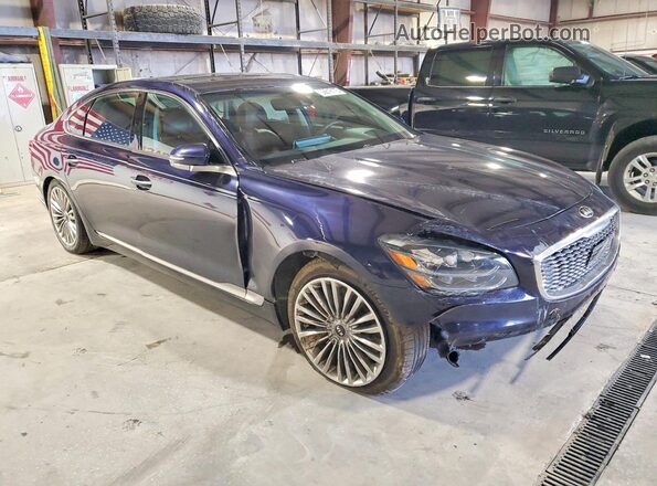 KNAS34J69K6008007 2019 KIA K900 Blue Delantero derecho