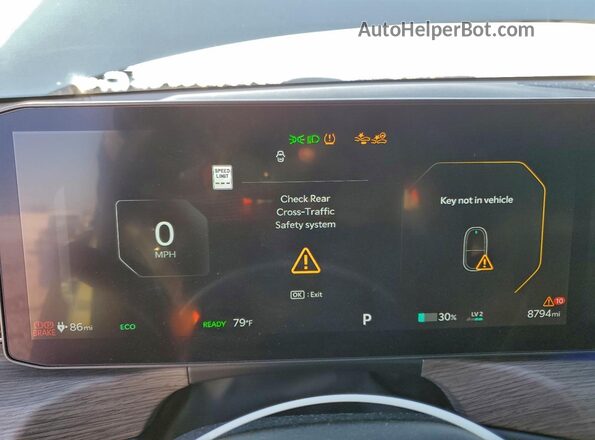 KNDADFS57R6035326 2024 KIA EV9 Silver Widok zestawu wskaźników