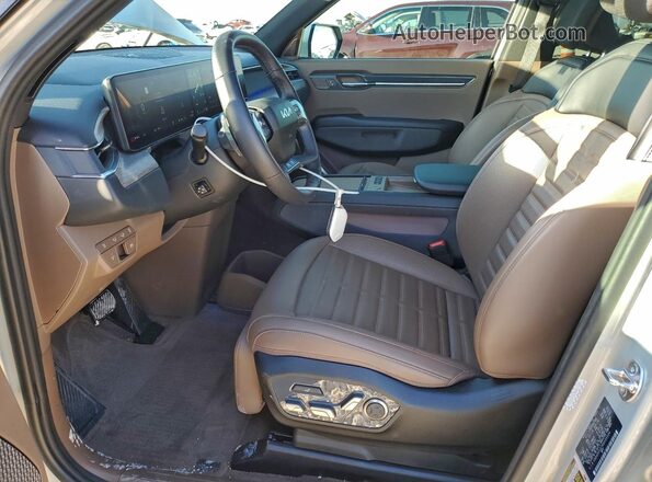 KNDADFS57R6035326 2024 KIA EV9 Silver Widok wnętrza z przodu
