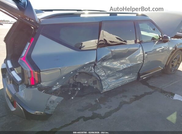 KNDAEFS50R6051249 2024 KIA EV9 Gray Vista frontal
