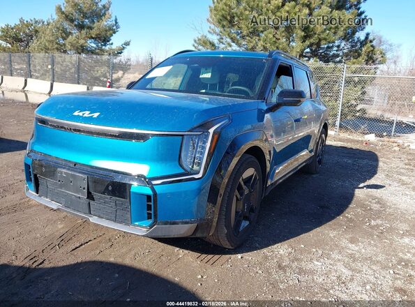 KNDAEFS57R6037753 2024 KIA EV9 Синий Передняя левая четверть