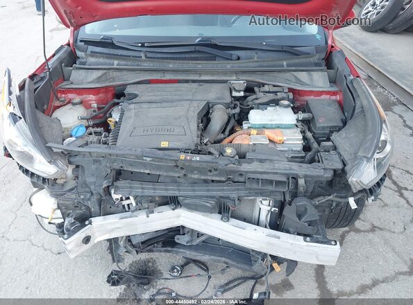 KNDCB3LC0K5350572 2019 KIA NIRO Red Widok z tyłu