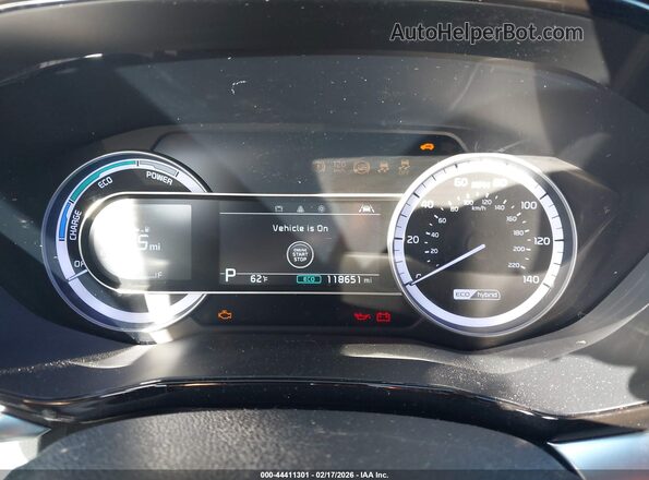 KNDCB3LC3M5475732 2021 KIA NIRO Blue Հետևի նստատեղերի տեսք