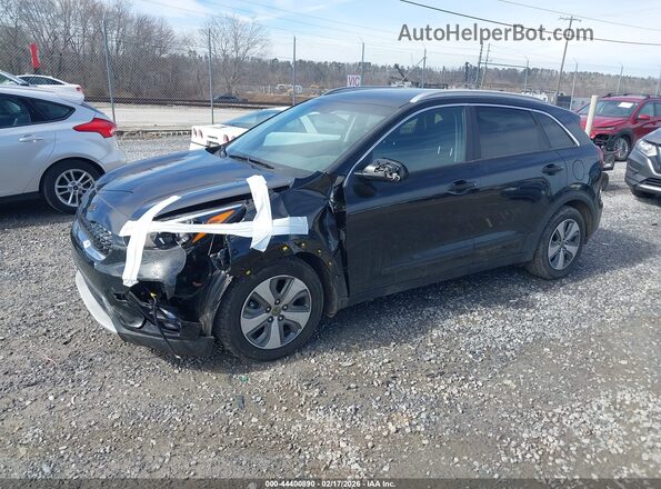 KNDCB3LC6M5469228 2021 KIA NIRO Black Առջևի ձախ երեք քառորդ տեսարան