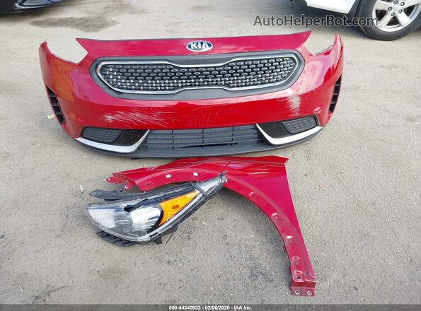 KNDCB3LC7H5073783 2017 KIA NIRO Red Вид щитка приладів