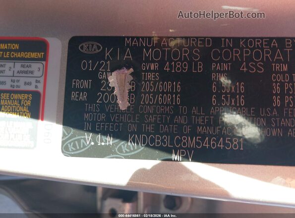 KNDCB3LC8M5464581 2021 KIA NIRO Gray Вид підкапотного простору
