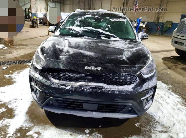 KNDCC3LC7N5502235 2022 KIA NIRO Black Դիմացի տեսք