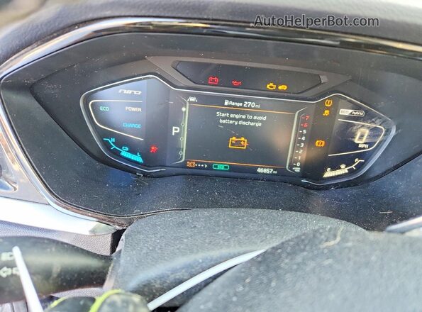 KNDCC3LC9N5502009 2022 KIA NIRO Gray Вид щитка приладів